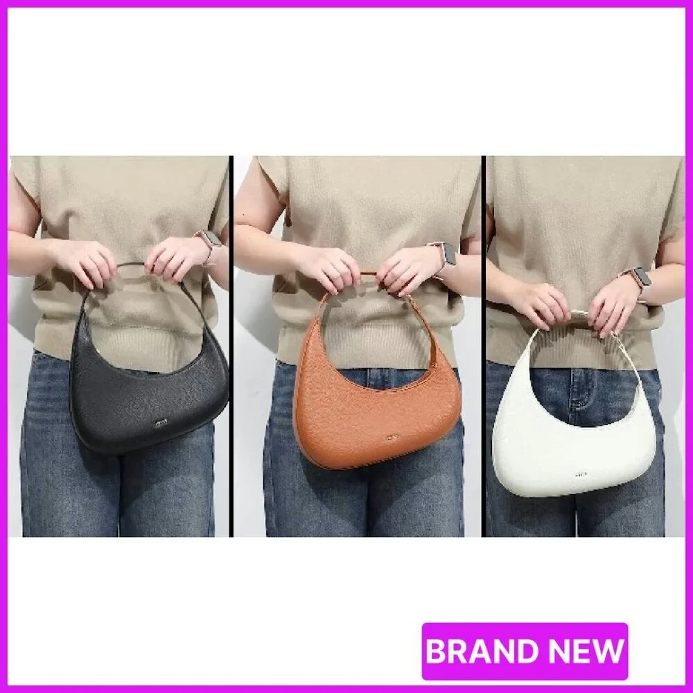 Leather Shoulder Bag Lightweight Chic Casual Zipper Closure Handbag Purse - Picture 15 of 16